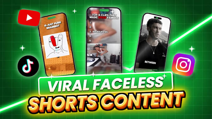 create viral faceless shorts content for you
