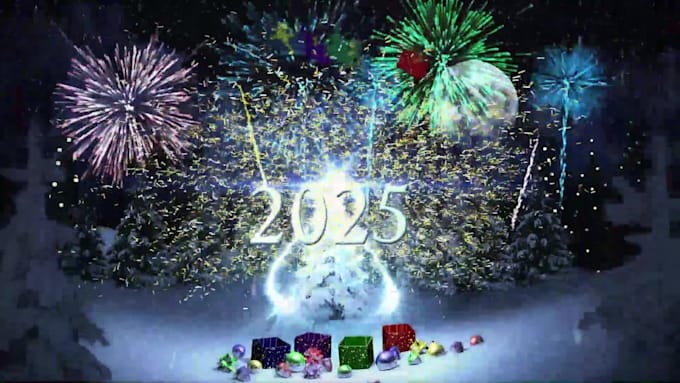 create happy new year 2026 greeting videos, countdown animation