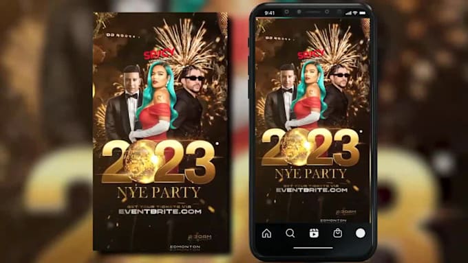 do professional ai animated flyer for club, lounge and dj