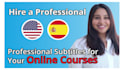 add subtitles to your online course content