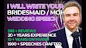 write a wonderful maid of honor or bridesmaid moh wedding speech