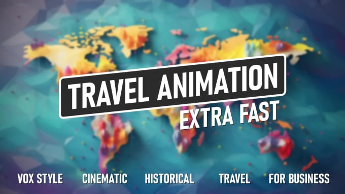 create a professional cinematic map animation