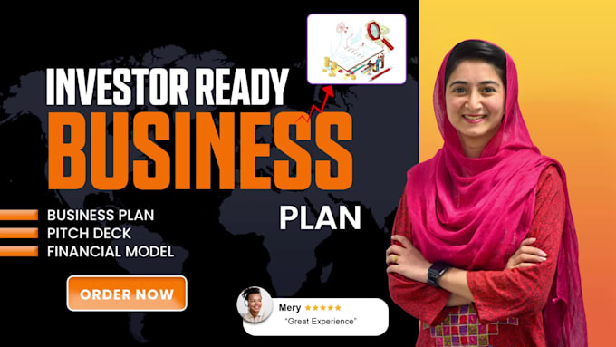 create investor ready business plan pitch deck and financial model