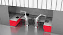 do 3d industrial animation warehouse automation robotic arm factory animation