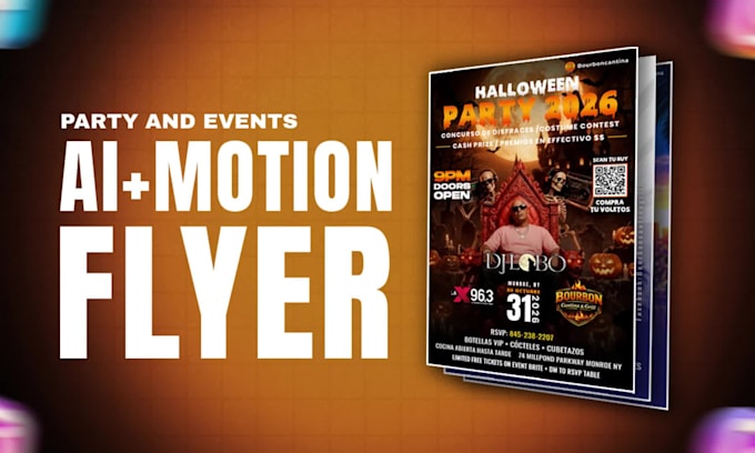 design and animate party flyer, club poster, and event flyer animation