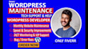 manage wordpress website maintenance updates edit, fix bug, backup, support help