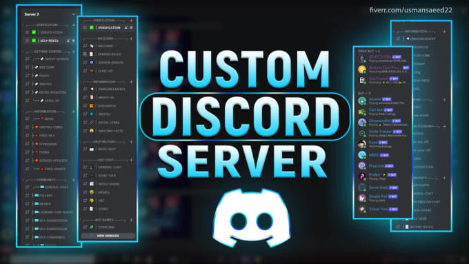 Create a custom discord server to meet your exact specifications