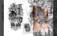 create a premium custom tattoo design, hand drawn by a real tattoo artist