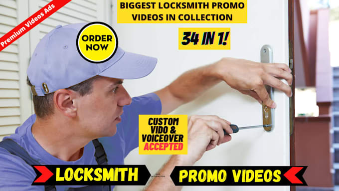 do residential commercial locksmith short video 2d anitmated