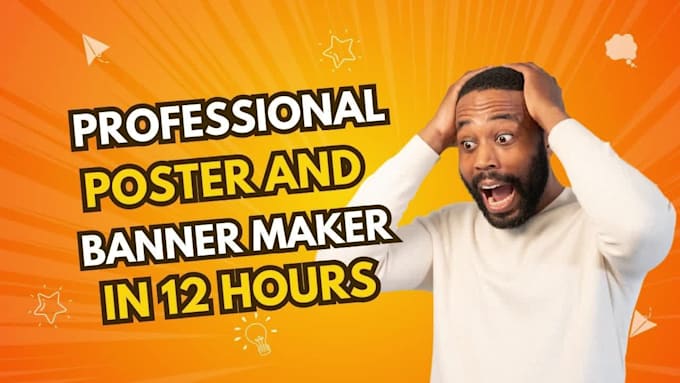 Create custom posters and banners in 12 hours by Kaleemullah_001 | Fiverr
