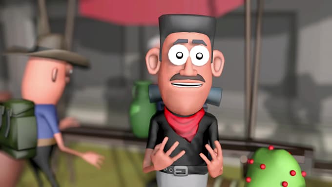 create an extraordinary 3d animated custom story