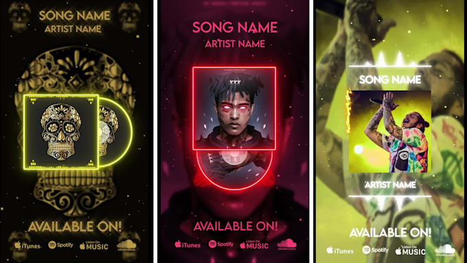 create unique audio visualizer promo for instagram, facebook, and youtube