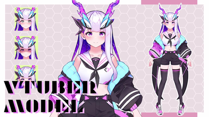 design a high quality live2d model for vtuber