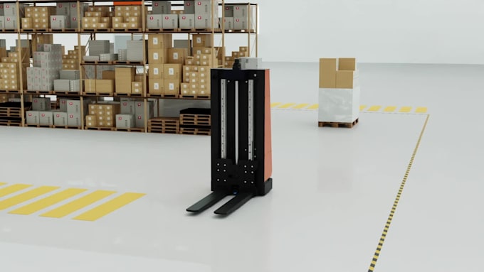 create 3d industrial animation robotic automation technical product animation