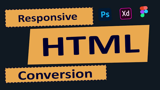 convert figma to HTML, PSD to HTML, xd to HTML with responsive bootstrap