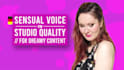 create a soft and dreamy german voice over