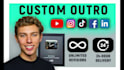 create a custom youtube outro endscreen