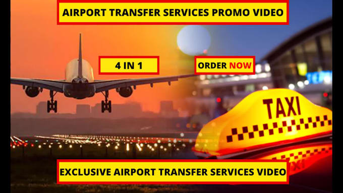 do airport transport service or airport transfer service video ad