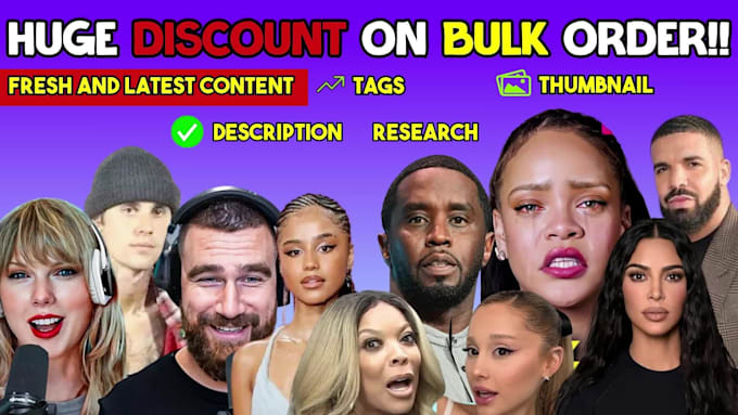 create celebrity news gossip video for your channel
