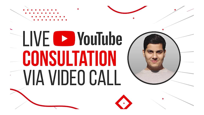 be your youtube consultant or coach live via video call