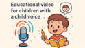 create calm, story based kids math educational videos