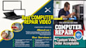 do computer repairing videos or mobile, cell phone, tablet, laptop repair ad