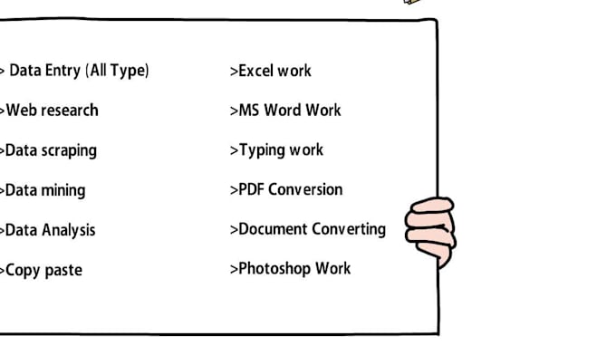 do fast and accurate data entry, copy paste, web research work