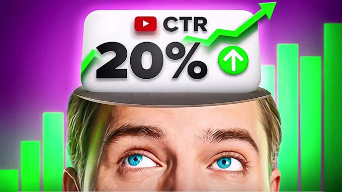 design amazing clickbait youtube thumbnail in 1 hour