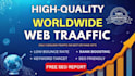 send worldwide keyword targeted web traffic plus free SEO report