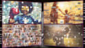 create new photo mosaic slideshow videos, multi slideshow photo collage video