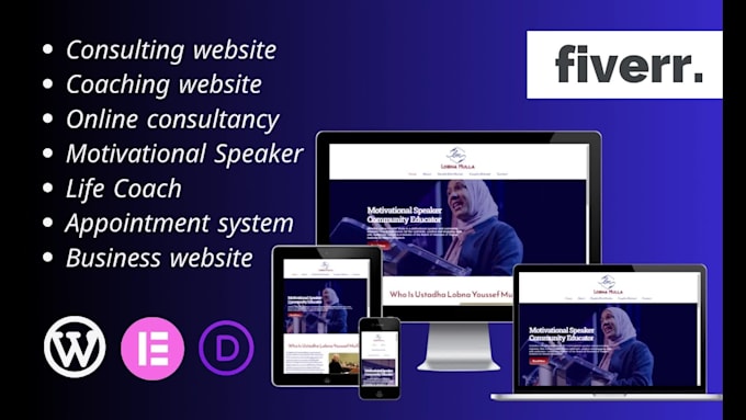 make a consulting website for trainers, speakers, or coach
