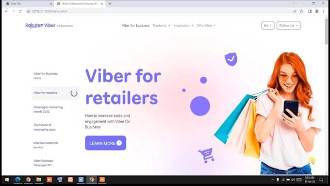 design and redesign responsive webpage