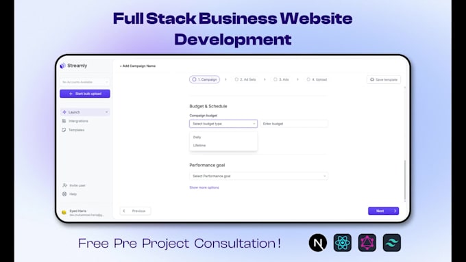 develop saas platforms ecommerce and custom website ai website