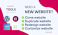 clone or redesign wordpress website with elementor pro page builder