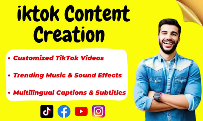 be your professional tiktok content creator