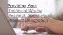 do technical, creative writing and product description