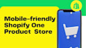 design a professional shopify one product dropshipping store