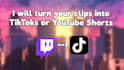 edit your videos into clips for tiktoks and youtube shorts