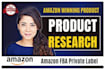 do amazon fba private label product research