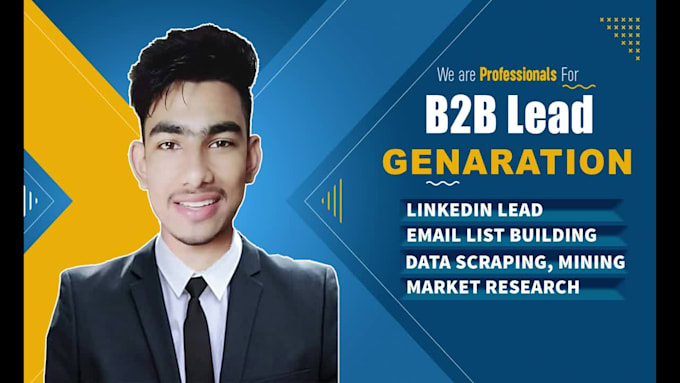 do b2b lead generation or data entry and email list building