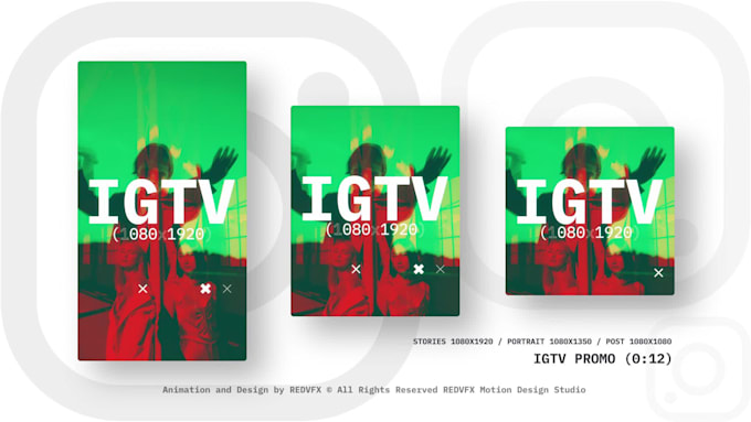 create a custom igtv or instagram reel intro video