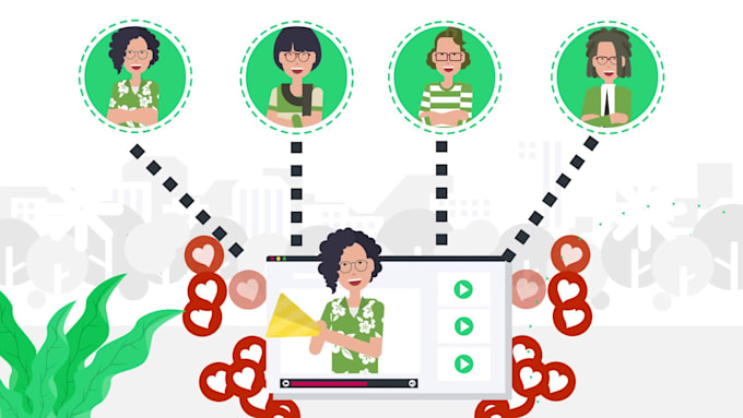 create a 2d animated explainer video or sales video