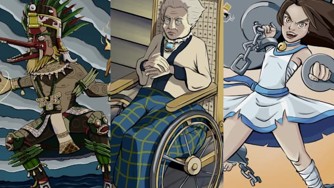 draw your character concept or design
