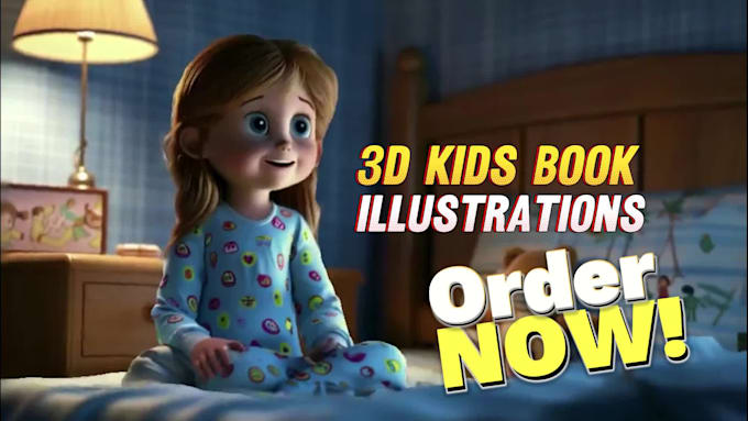 create captivating 3d children book illustrations and 3d book covers