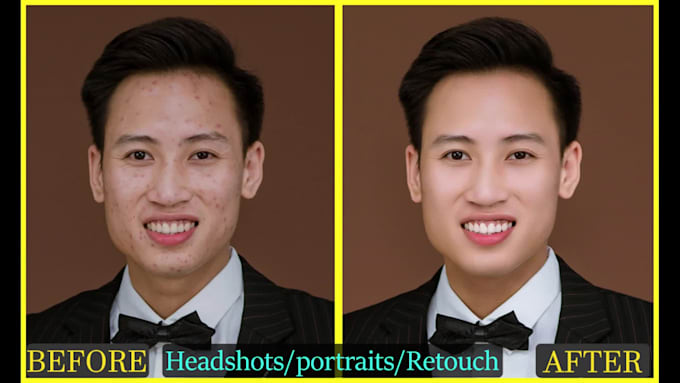 professionally retouch headshots, portraits, fashion, beauty