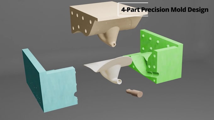 design 3d silicone and injection molds in solidworks