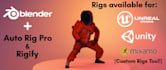 provide expert 3d rigging and animation services for ue4, ue5, blender and unity