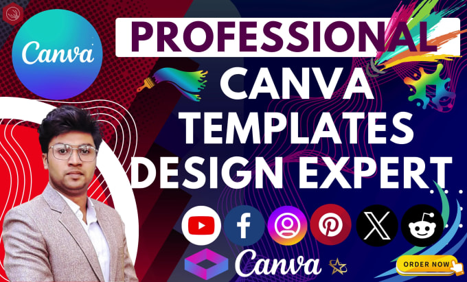 Design canva pro template for any eye catchy social post ads youtube ...