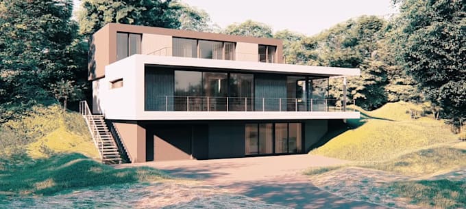 make 3d architectural model, realistic renders and animation
