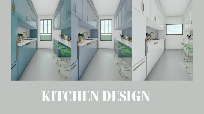 do 3d kitchen design and realistic renders